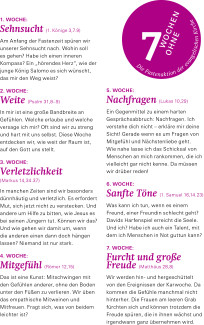 7 Wochen mit Gefühl! 7 Wochen ohne Härte