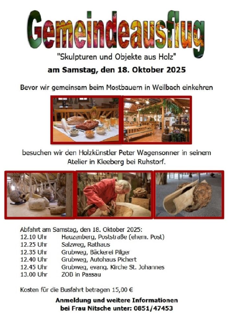 Gemeindeausflug am 18.10.25