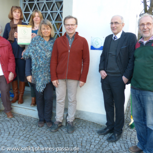 Umweltteam bei der Rezertifizierung